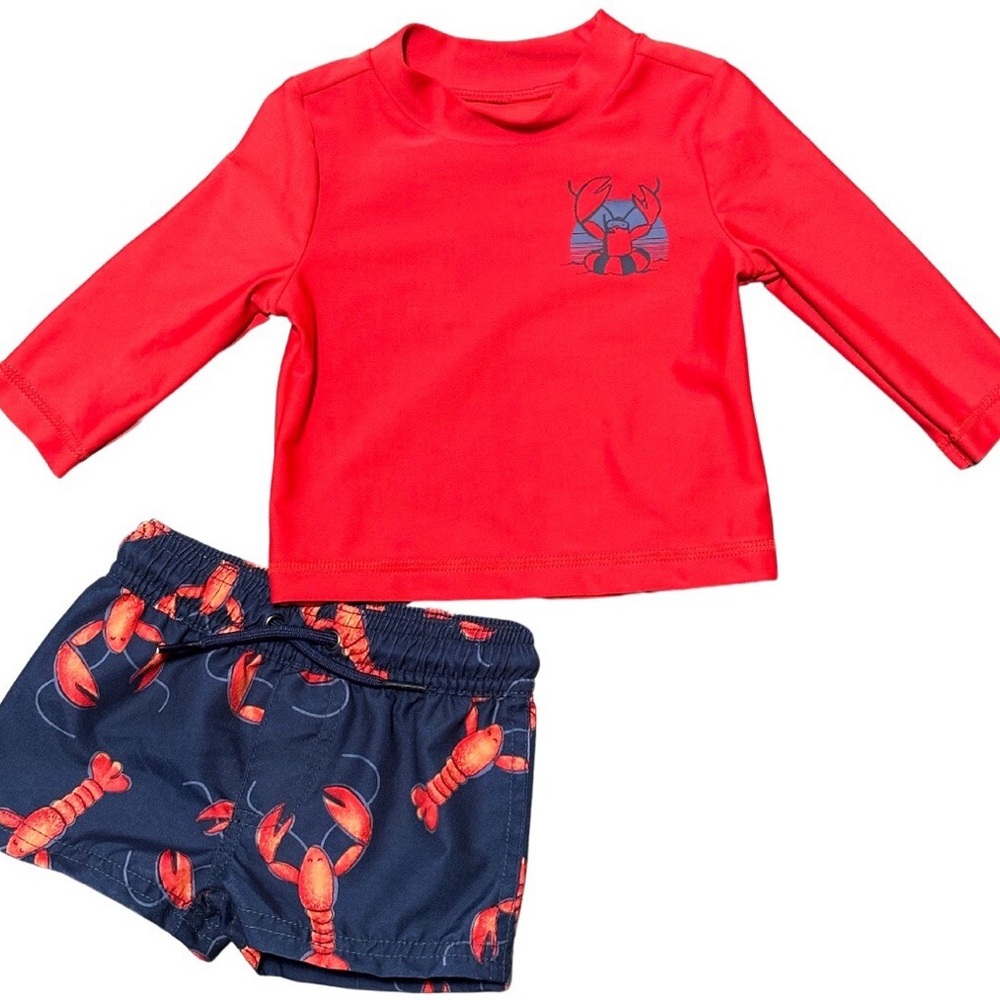 CARTER’S Red and Blue Lobster Swim Set